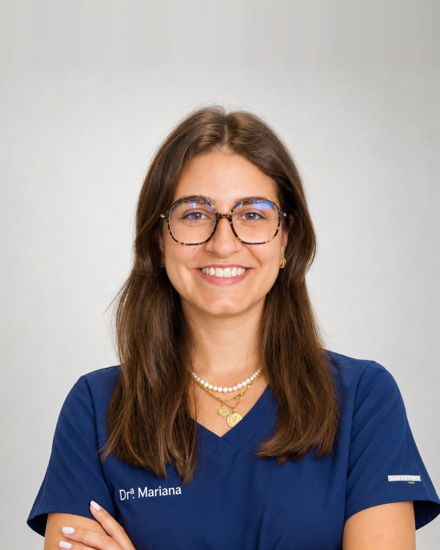Dra. Mariana, médica dentista da Clínica Guimarota em Leiria.